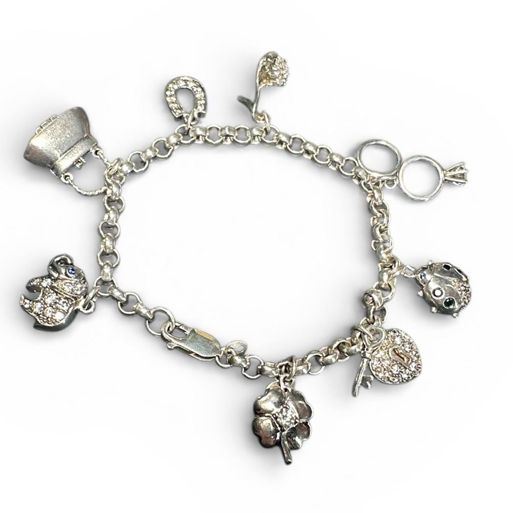 Ross Simons Bracelet Sterling Silver Handbag lock rings